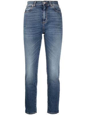 Alexander McQueen high-rise slim-fit jeans - Blue