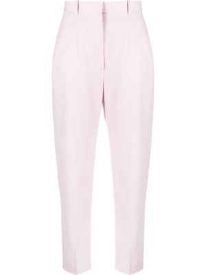Alexander McQueen high-waist cigarette trousers - Pink