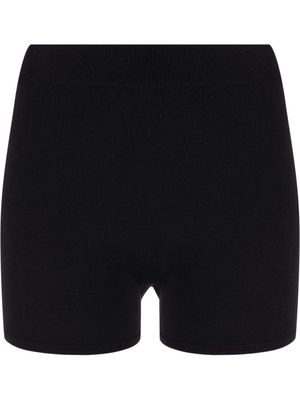 Alexander McQueen high-waist fitted shorts - Black