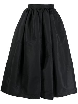 Alexander McQueen high-waist mid-length skirt - Black