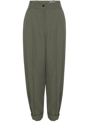 Alexander McQueen high waist tapered trousers - Green