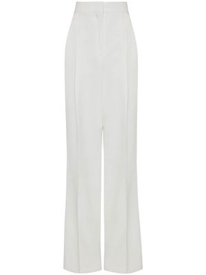 Alexander McQueen high-waist wide leg trousers - White
