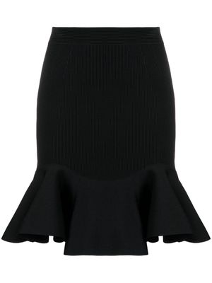 Alexander McQueen high-waisted midi skirt - Black