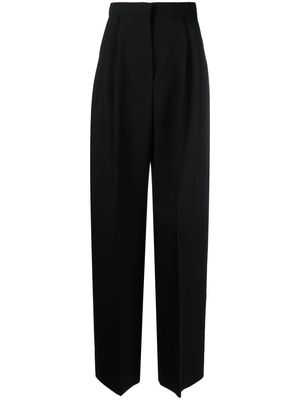 Alexander McQueen high-waisted pleated trousers - Black