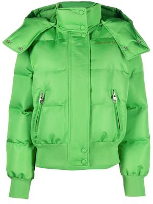 Alexander McQueen hooded puffer jacket - Green