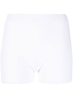 Alexander McQueen knitted mini shorts - White