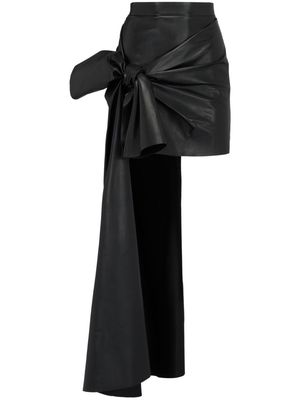 Alexander McQueen knotted drape miniskirt - Black