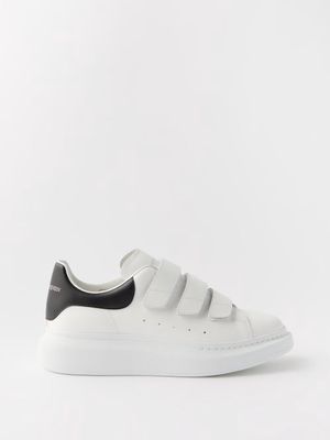 Alexander Mcqueen - Larry Oversized Raised-sole Leather Trainers - Mens - White