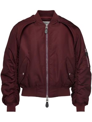 Alexander McQueen layered zip-up bomber jacket