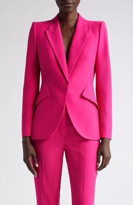 Alexander McQueen Leaf Crepe Jacket in 5033 Orchid Pink