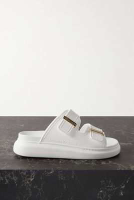 Alexander McQueen - Leather Exaggerated-sole Sandals - White