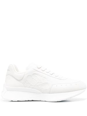 Alexander McQueen leather low-top sneakers - White