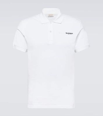 Alexander McQueen Logo cotton piqué polo shirt