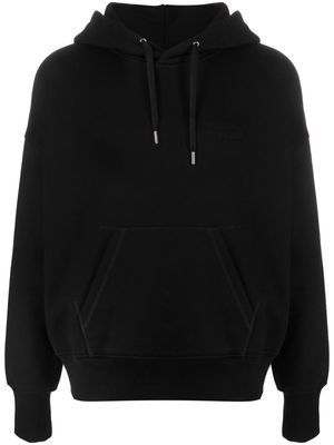 Alexander McQueen logo-embroidered cotton hoodie - Black