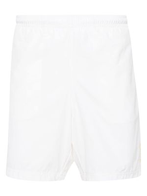 Alexander McQueen logo-embroidered swim shorts - White
