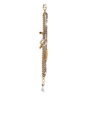 Alexander McQueen logo-engraved chain bracelet - Gold