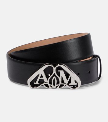 Alexander McQueen Logo leather belt