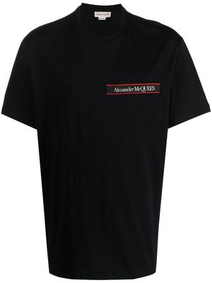 Alexander McQueen logo patch short-sleeve T-shirt - Black
