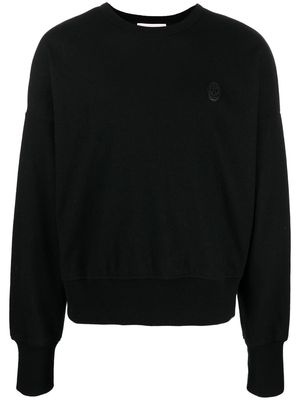 Alexander McQueen logo-patch wool sweatshirt - Black