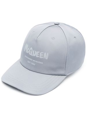 Alexander McQueen logo-print baseball cap - Grey