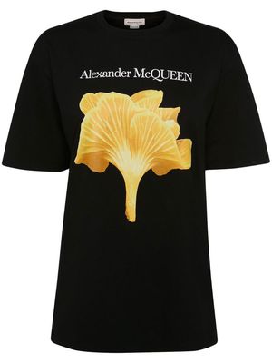 Alexander McQueen logo-print graphic T-shirt - Black