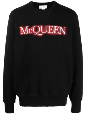 Alexander McQueen logo-print sweatshirt - Black