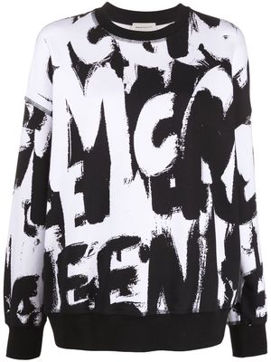 Alexander McQueen logo-print sweatshirt - White