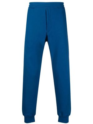 Alexander McQueen logo-tape cotton track pants - Blue