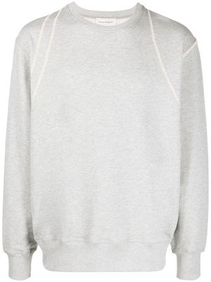 Alexander McQueen long-sleeve cotton sweatshirt - Grey