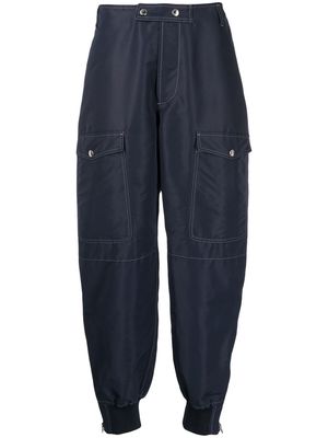 Alexander McQueen loose-fit parachute trousers - Blue