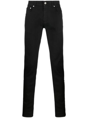 Alexander McQueen low-rise straight-leg trousers - Black