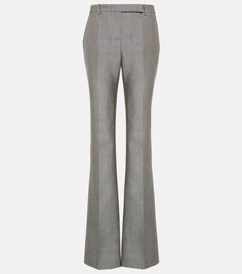 Alexander McQueen Low-rise wool-blend straight pants