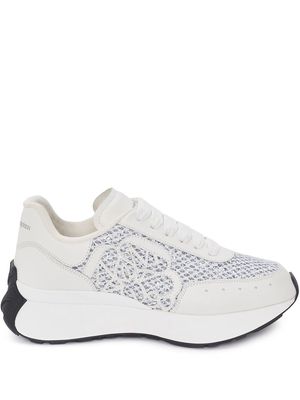 Alexander McQueen mesh-panel chunky-sole sneakers - White
