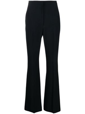 Alexander McQueen mid-rise bootcut crepe trousers - Black