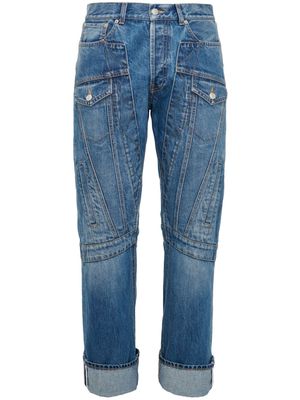 Alexander McQueen mid-rise straight-leg jeans - Blue