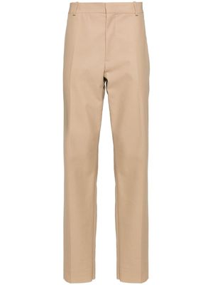 Alexander McQueen mid-rise twill-weave tailored trousers - Neutrals