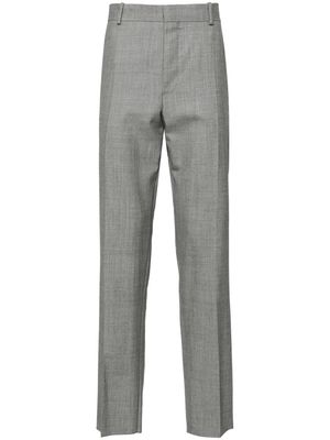 Alexander McQueen mid-rise wool tailored trousers - Grey
