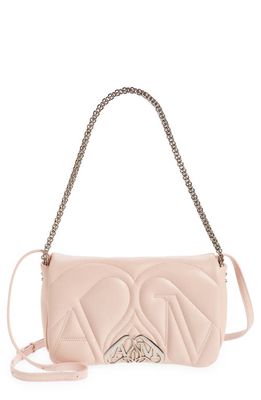 Alexander McQueen Mini Exploded Seal Quilted Leather Shoulder Bag in Clay