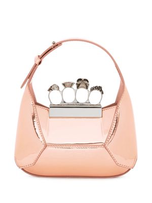 Alexander McQueen mini Jewelled Hobo tote bag - Gold