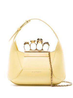 Alexander McQueen mini Jewelled leather tote bag - Yellow
