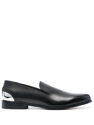 Alexander McQueen mirrored-heel counter loafers - Black