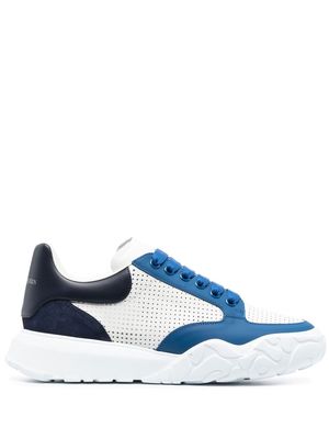 Alexander McQueen multicolour leather low-top sneakers - Blue