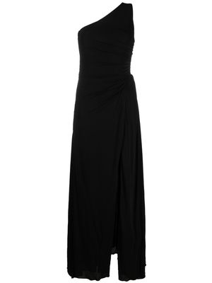 Alexander McQueen one-shoulder design gown - Black