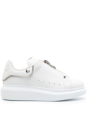 Alexander McQueen Oversized zip-up sneakers - White