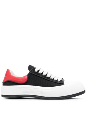 Alexander McQueen panelled lace-up sneakers - Black