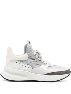 Alexander McQueen panelled lace-up sneakers - Grey