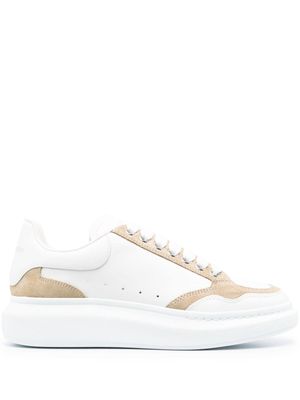 Alexander McQueen panelled low-top leather sneakers - White