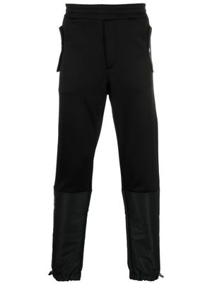 Alexander McQueen panelled tapered track pants - Black