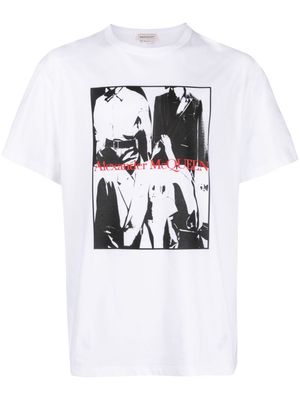 Alexander McQueen photograph-print cotton T-shirt - White