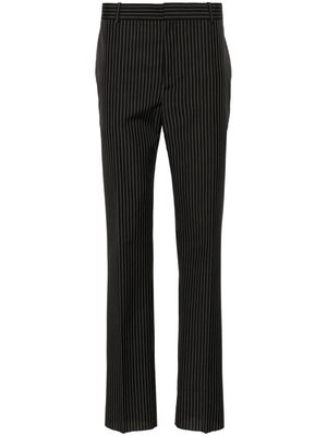 Alexander McQueen pinstriped tailored trousers - Black